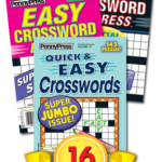 Penny Press All Crossword Value Pack 16 Penny Dell Puzzles - 16 Pack Easy Crossword Puzzle Books By Pennydell