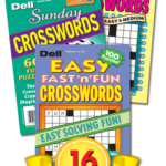 Dell All Crossword Value Pack 16 Penny Dell Puzzles - 16 Pack Easy Crossword Puzzle Books By Pennydell