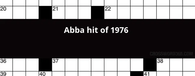 Abba Hit Of 1976 Crossword Clue - 1976 Hit Take It Easy Crossword Clue