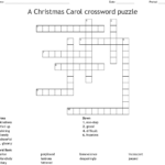 A Christmas Carol Vocabulary Crossword WordMint - A Christmas Carol Crossword Puzzle Easy