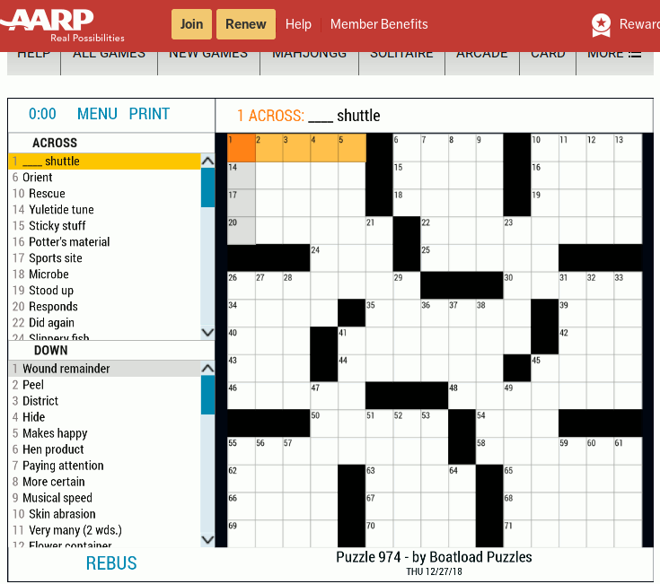 5 Free Memory Games You Can Play Online To Improve Your Memory Make  - Aarp Easy Online Crossword Puzzles