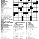 Easy Crossword Puzzles For Senior Activity 101 Printable - About.com Easy Crossword Puzzles