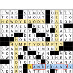 The New York Times Crossword Puzzle Solved Tuesday s New York Times  - Are Ny Times Tuesday Crosswords Easier Than Monday