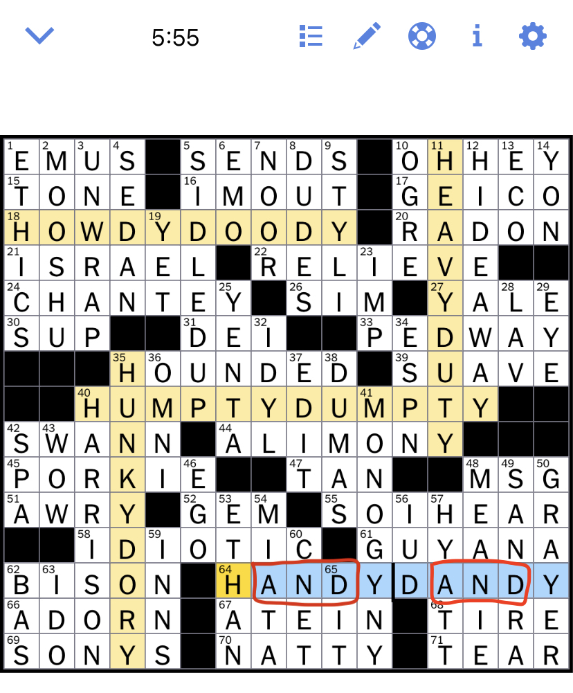 The New York Times Crossword Puzzle Solved Tuesday s New York Times  - Are Ny Times Tuesday Crosswords Easier Than Monday