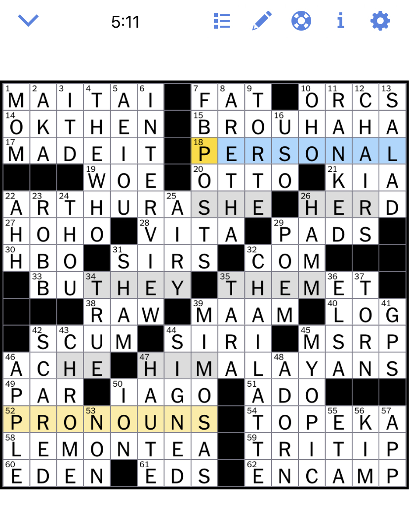 The New York Times Crossword Puzzle Solved Tuesday s New York Times  - Are Ny Times Tuesday Crosswords Easier Than Monday