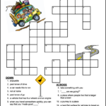 Easy Road Trip Crossword Puzzle For Kids Tree Valley Academy - Back Easy Going Crossword Clue