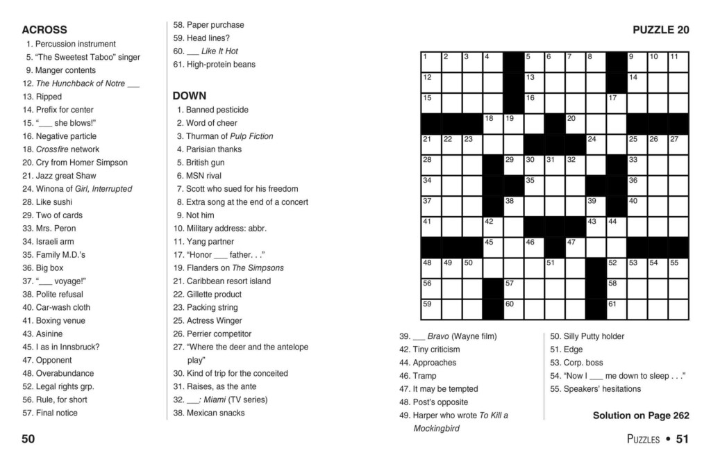 Easy Crossword Puzzles For Beginners Free Online Kids Crossword  - Become More Easy Going Crossword Clue