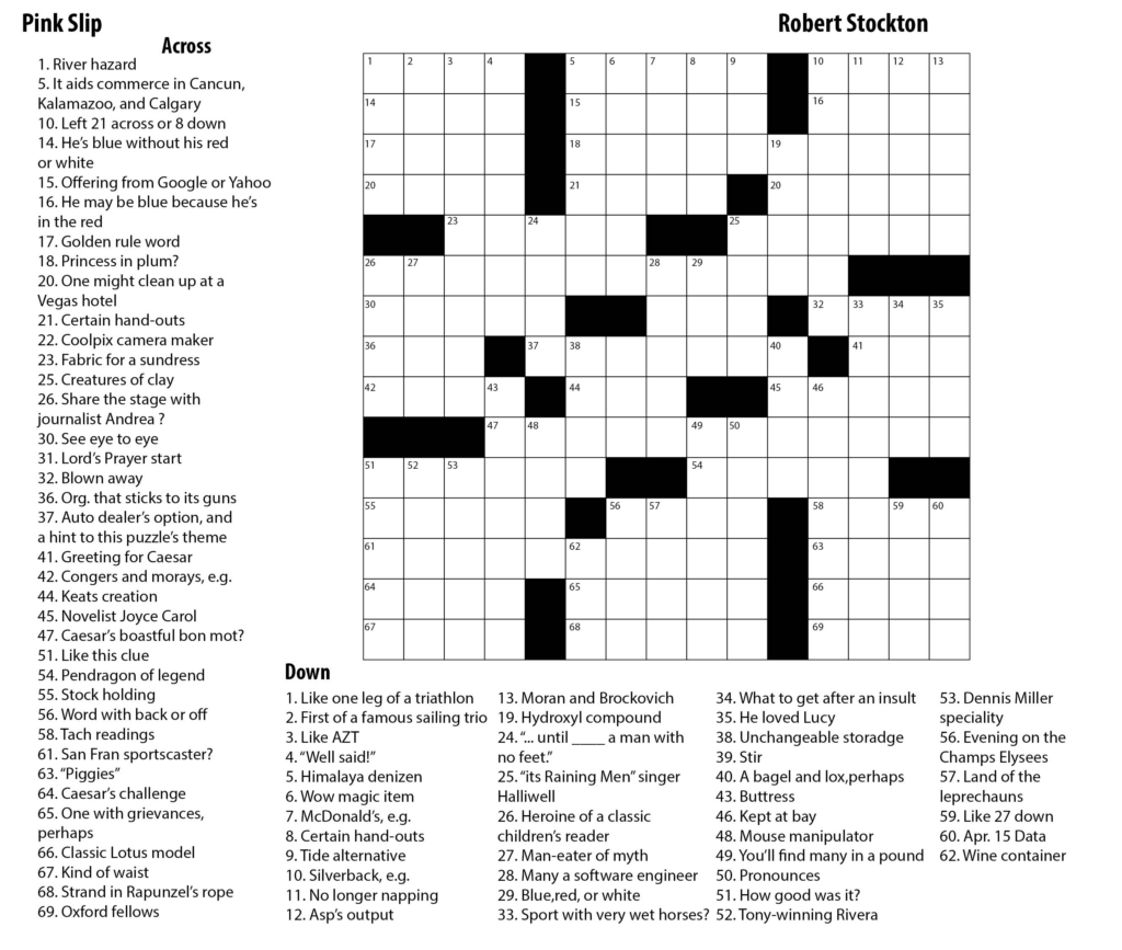 13 Best Printable Crosswords For Adults Printablee - Best Easy Crossword Puzzles