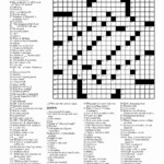 Pin On Template Printable - Best Easy New York Times Crosswords