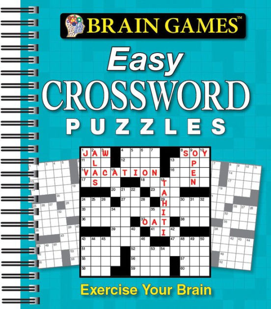 Brain Games Easy Crossword Puzzles By Publications International Staff  - Brain Games - Easy Crossword Puzzles