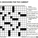 Try Solving The Current Crossword Puzzle The Current - Brendan Quigley Easy Crossword
