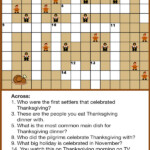 Thanksgiving Crossword Puzzle Best Coloring Pages For Kids - Choose It As An Easy Way Out Crossword