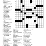 Easy Celebrity Crossword Puzzles Printable Free Daily Printable  - ___ Course Easy A Crossword