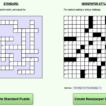 Create Your Own Standard Crossword Puzzles Or Newspaper style Crossword  - Create Your Own Easy Crossword Puzzles