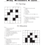 Free Easy Printable Crossword Puzzles For Adults - Crossword Clue Clear And Easy To Understand