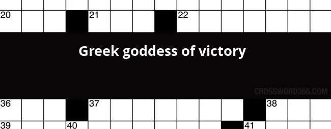 Greek Goddess Of Victory Crossword Clue - Crossword Clue Easy Victory