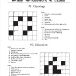 Free Printable Crossword Puzzle 14 Free PDF Documents Download  - Crossword Pdf Easy Kids