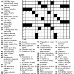 7 Very Easy Crossword Puzzles In 2020 Free Printable Crossword  - Crossword Puzzle Clue Took It Easy