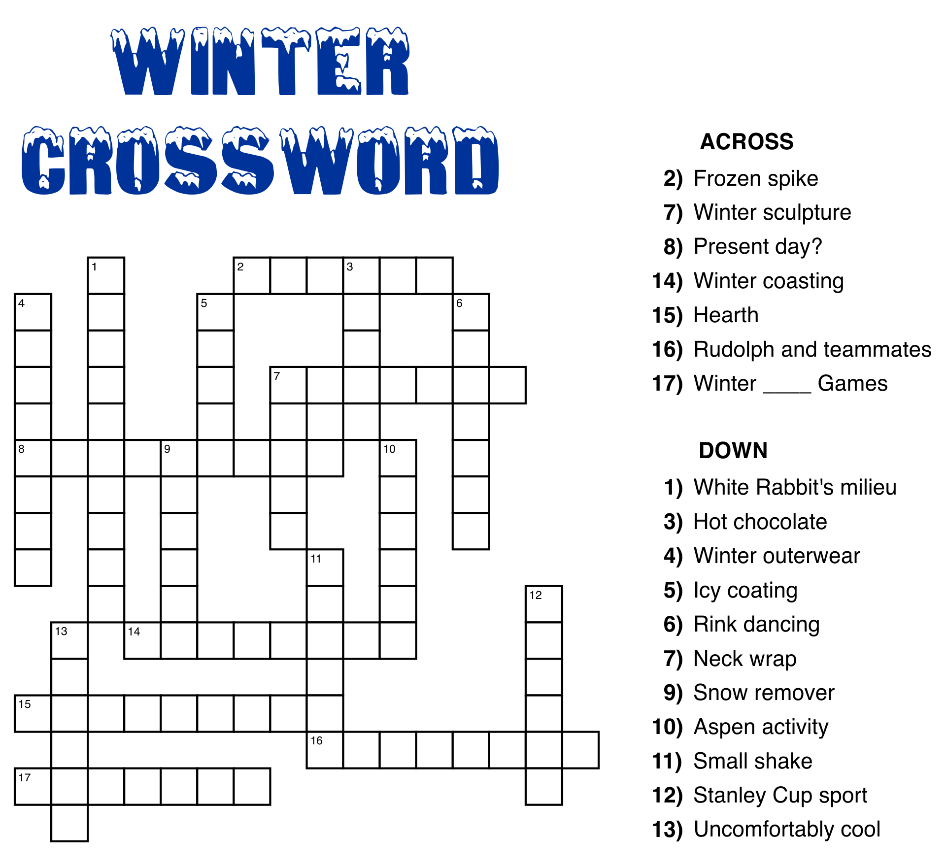 10 Best Large Print Easy Crossword Puzzles Printable Printablee - Crossword Puzzle Modern Easy