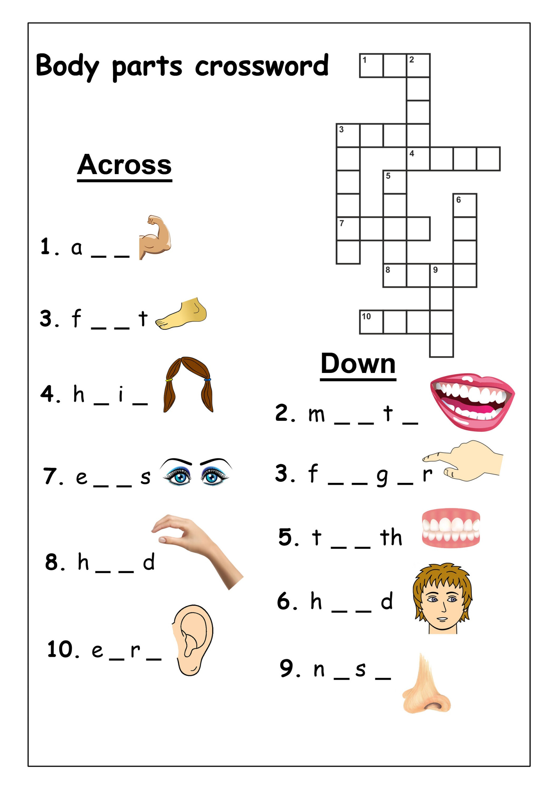 Very Easy Crossword Puzzles For Kids Activity Shelter - Crossword Puzzles Easy For Kids
