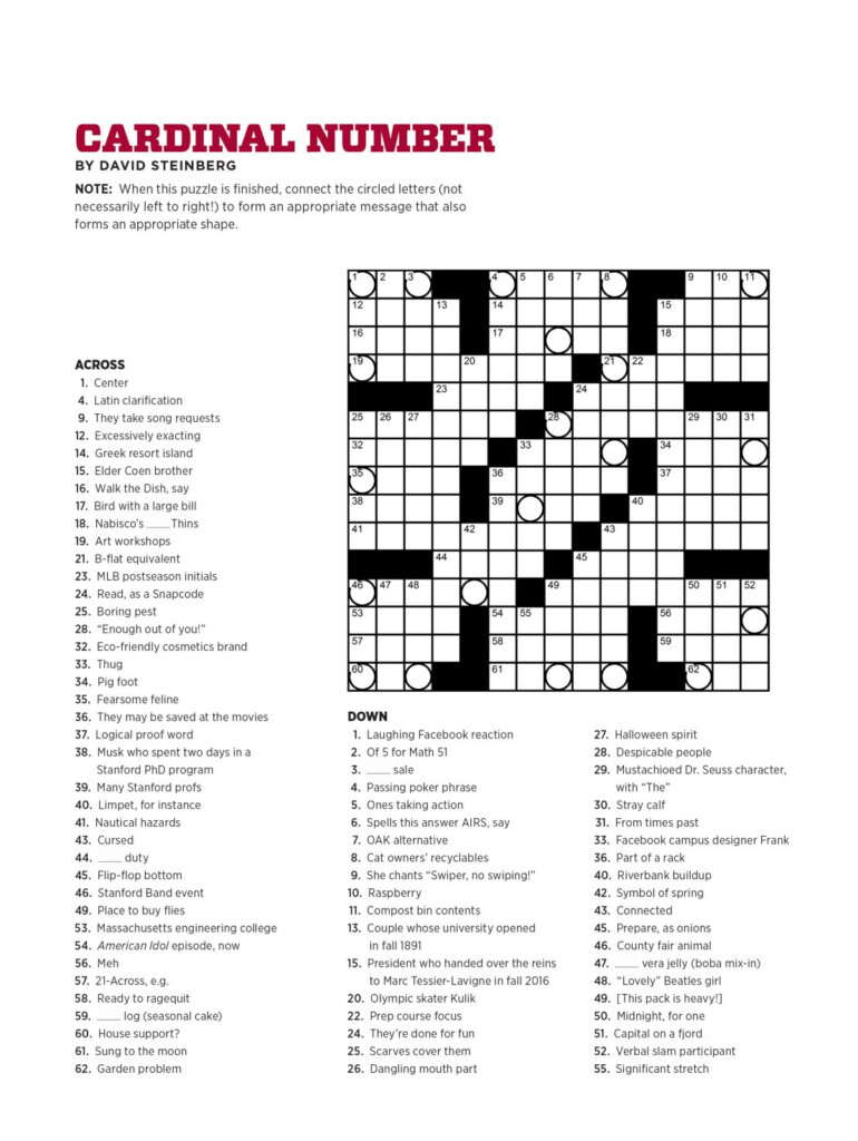 Printable Daily Record Crossword Printable Crossword Puzzles - Daily Record Easy Crossword