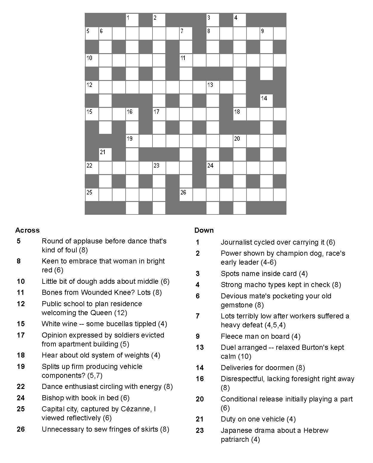Daily Telegraph Crossword Puzzles Printablecrosswordpuzzlesfree - Daily Telegraph Easy Crossword