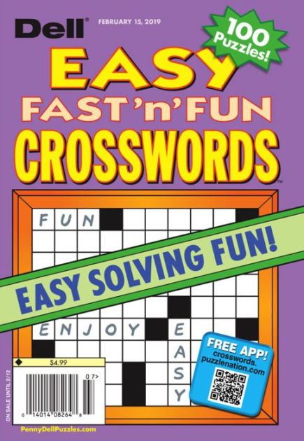 Dell s Best Easy Fast N Fun Crosswords One Year Subscription  - Dell All Easy Crosswords