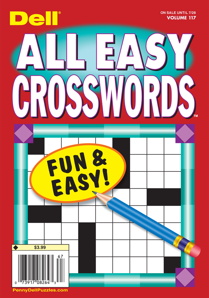 Crosswords Penny Dell Puzzles - Dell Easy Crossword Books