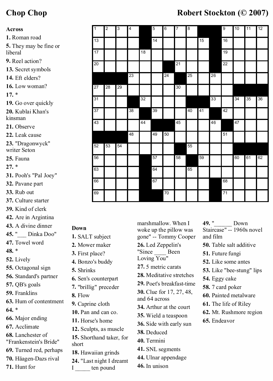 Dell Printable Crossword Puzzles Printable Crossword Puzzles - Dell Easy Crossword Puzzles Free