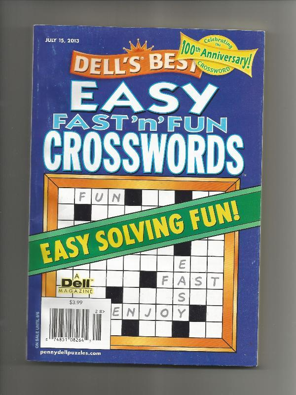 Dell s Best Easy Fast N Fun Crosswords Softcover Puzzle Book New  - Dell Easy Fast 'n' Fun Crosswords
