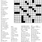 Dell Printable Crossword Puzzles Printable Crossword Puzzles - Dell Large Print Easy Crossword Puzzles