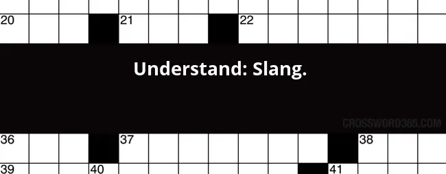 Understand Slang Crossword Clue - Easier To Understand Crossword Clue