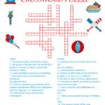 Free Printable Independence Day Crossword Puzzle With Answer Key - Easy 4th Of July Crossword Puzzle