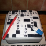 Pin By Audrey C On Sugar Monkey Cake Co Crossword Cake Fab Cakes  - Easy A Piece Of Cake Crossword