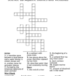 Science 6D Aquatic Biomes And Wetlands Crossword WordMint - Easy Aquatic Biome Crossword Puzzle