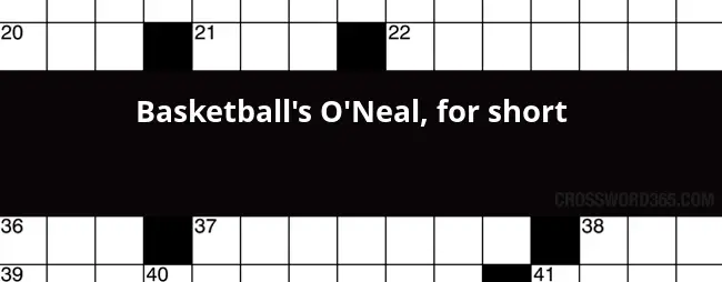 Basketball s O Neal For Short Crossword Clue - Easy Basketball Shot Crossword Clue