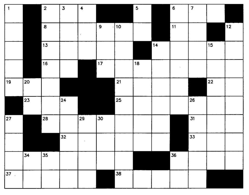 Blank Crossword Puzzle ClipArt Best - Easy Blank Crossword Clue