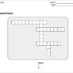 19 Blank Crossword Template Crossword Template Free Premium  - Easy Blank Simple Crossword Clue