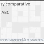 Easy Comparative Crossword Clue LAXCrosswordAnswers - Easy Comparative Crossword Clue