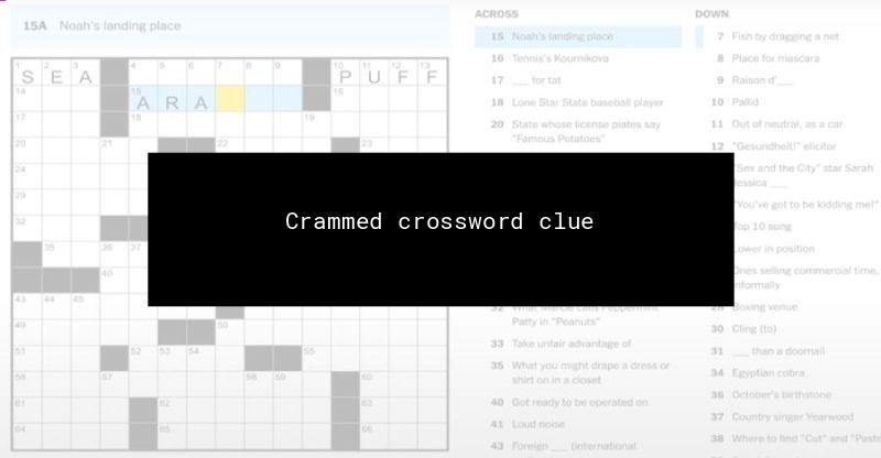 Crammed Crossword Clue NYT Crossword Today - Easy Crossword Clue Nyt