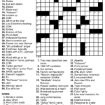 Teenage Crossword Puzzles Printable Free Printable Crossword Puzzles - Easy Crossword For Teens