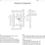 PUBERTY CROSSWORD WordMint - Easy Crossword Puzzle About Puberty