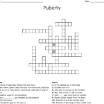 Puberty Crossword WordMint - Easy Crossword Puzzle About Puberty