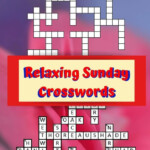 Relaxing Sunday Crosswords British Crossword Puzzles Easy Cross Word  - Easy Crossword Puzzle Book For Lazy Sunday