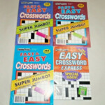 4 PENNY PRESS EASY CROSSWORD PUZZLE BOOKS 2019 JUMBO 143 144 PUZZLES  - Easy Crossword Puzzle Books For Sale
