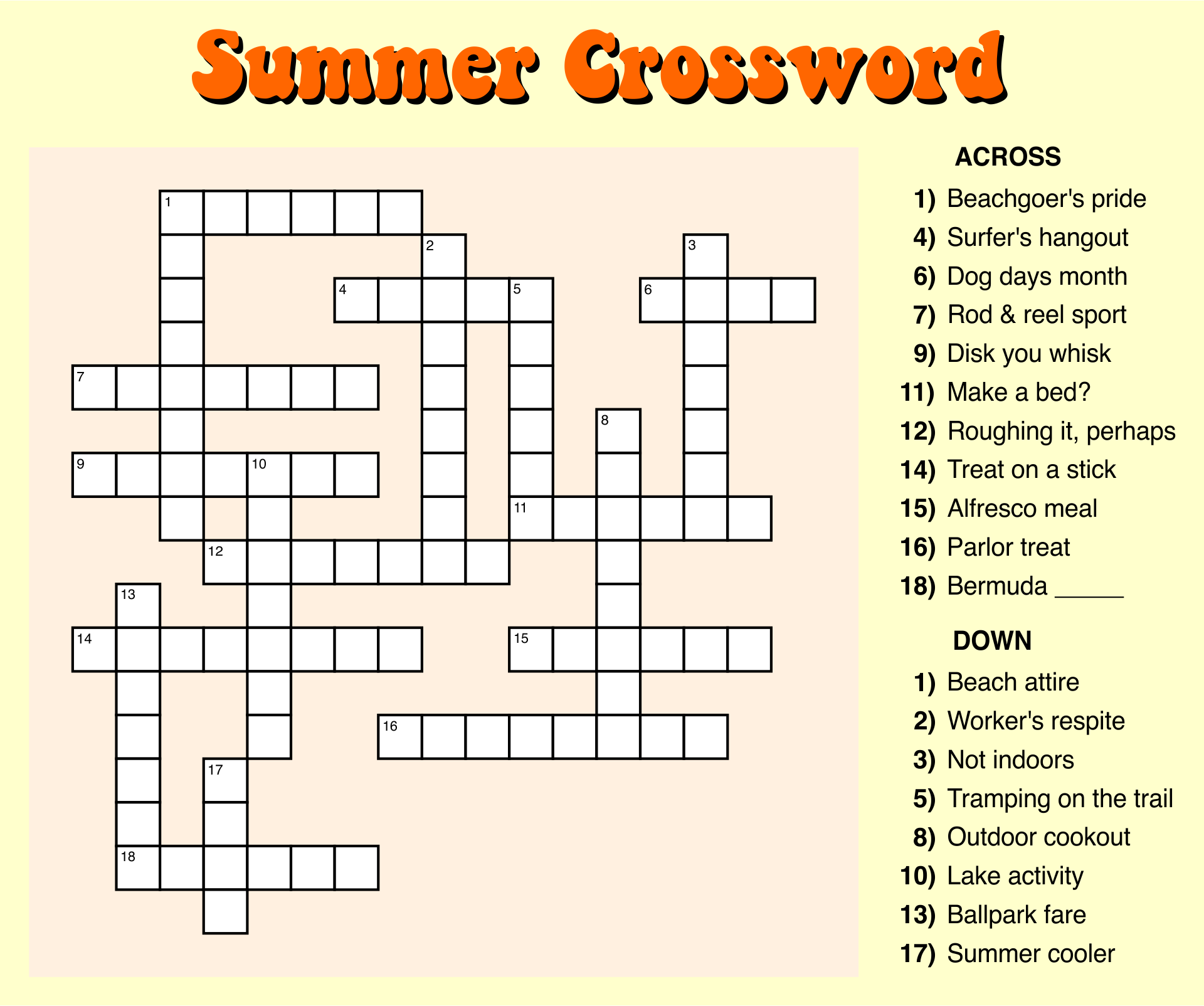 10 Best Large Print Easy Crossword Puzzles Printable Printablee - Easy Crossword Puzzle Companies