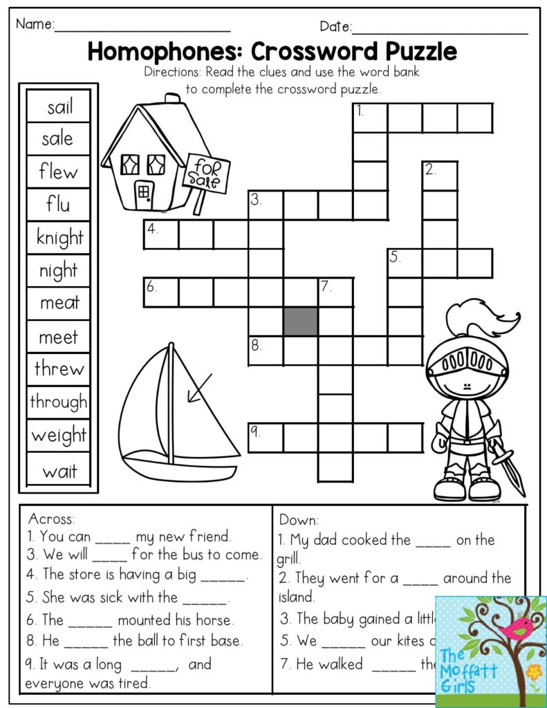 4Th Grade Crossword Puzzles Printable Printable Crossword Puzzles - Easy Crossword Puzzle For 4th Graders