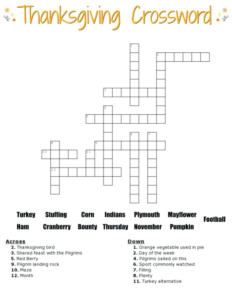 4Th Grade Crossword Puzzles Printable Printable Crossword Puzzles - Easy Crossword Puzzle For 4th Graders