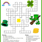St Patrick s Day Crossword Puzzle Printable For Free - Easy Crossword Puzzle Games For 7 Yr Old