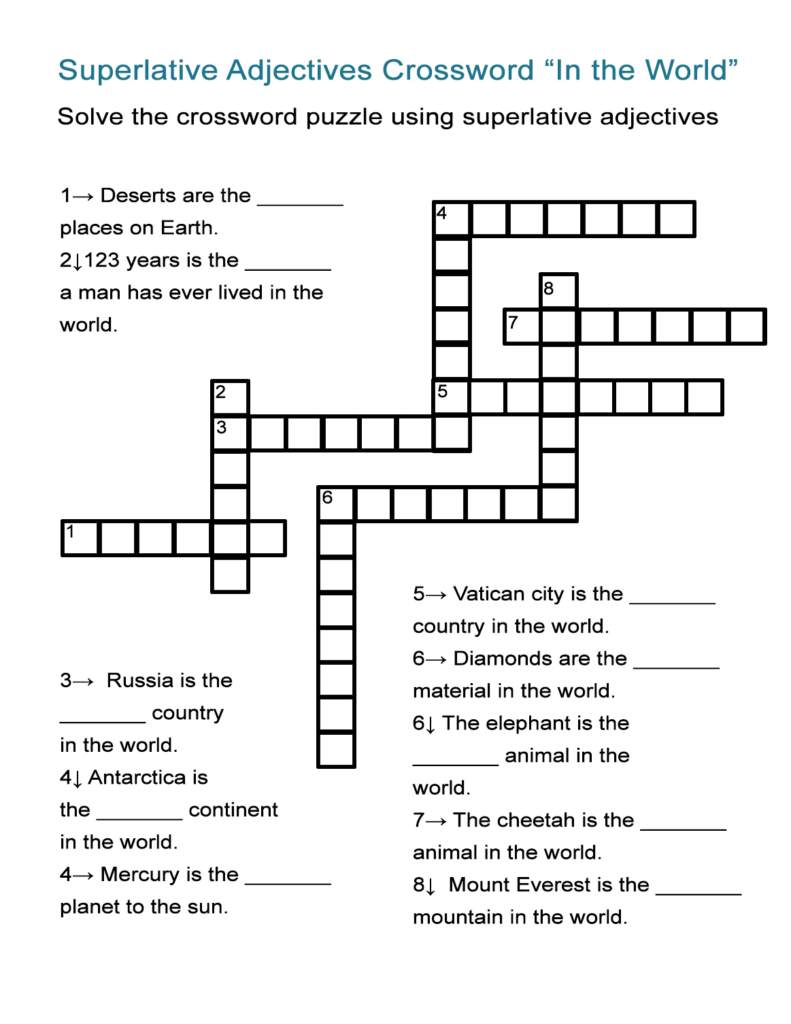 Printable Word Puzzles For 7 Year Olds Printable Crossword Puzzles - Easy Crossword Puzzle Games For 7 Yr Old